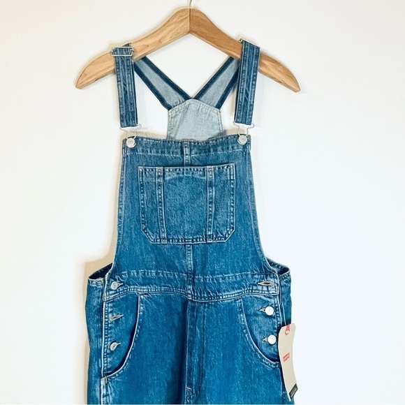 Levi's Women's Utility Loose Overall Denim Jean In The Bag Large - Picture 6 of 11